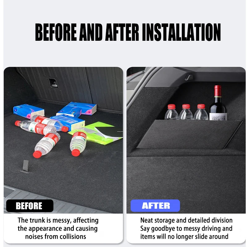 Car Accessories For Chevrolet Malibu 2013~2015 2014 Trunk Storage Partition Multifunction Storage Auto Interior Parts Organizer