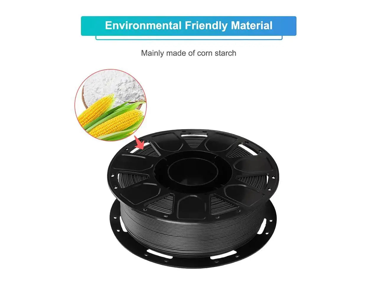 CREALITY 3D 1KG 1.75mm PLA Filament No-Tangling Strong Bonding Dimensional Accuracy +/-0.02mm for Ender 3 V2 all FDM 3D Printer