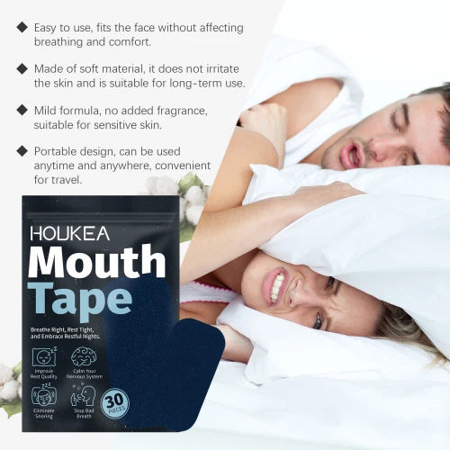 Houkea Anti-Snoring Patch Quiet And Comfortable For A Good Night's Sleep Corrective Open Mouth Breathing Stop Snoring