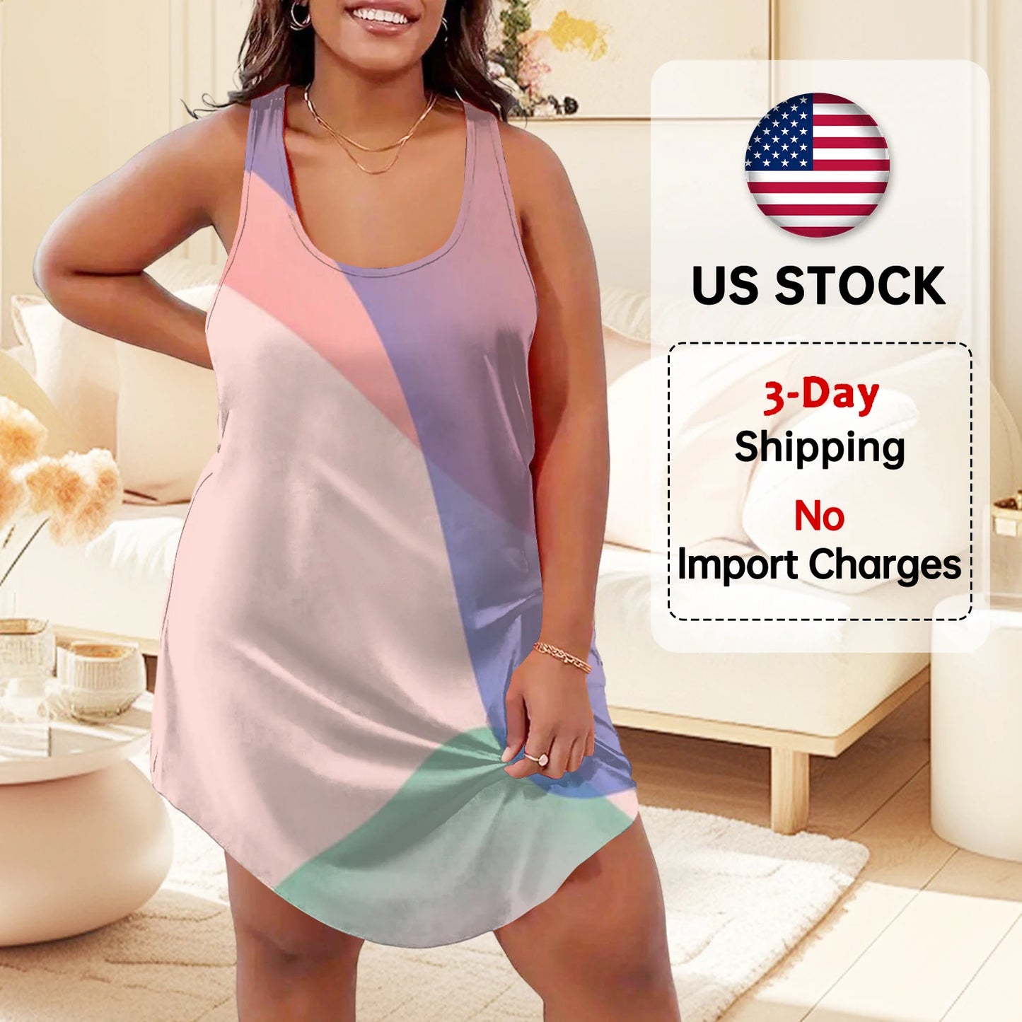 Women's Pastel Gradient Blend Casual Yoga Lounging Plus Size Nightwear - Shop Fashion Designs!