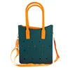 Women's Lightweight EVA Tote Bag Open Closure Waterproof Beach Daily Handbag Featuring Handle Shoulder Strap Clog Shoe Charm