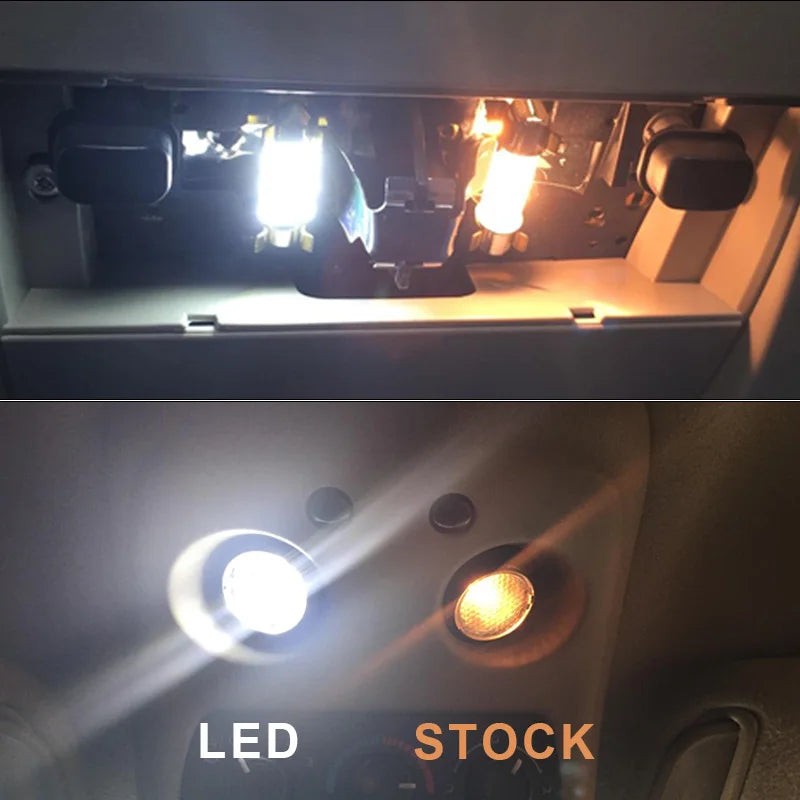 BADEYA 14Pcs Canbus LED Interior Lights Kit For VW Jetta 5 MK5 2006 2007 2008-2010 Dome Map Glove Box Trunk Vanity Mirror Lamp