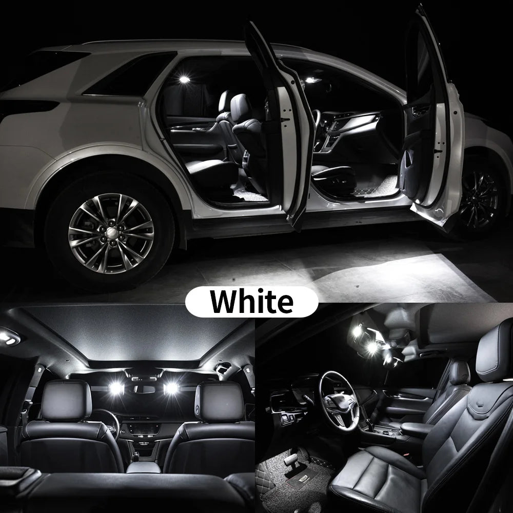 BADEYA 14Pcs Canbus LED Interior Lights Kit For VW Jetta 5 MK5 2006 2007 2008-2010 Dome Map Glove Box Trunk Vanity Mirror Lamp