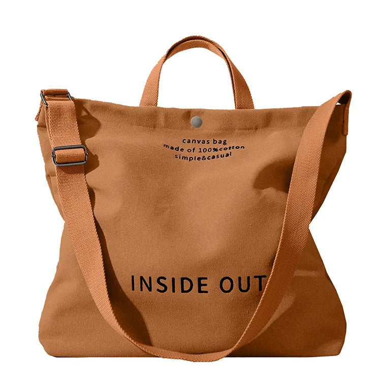 Canvas Tote Bag Colorful Shoulder Crossbody Bag Women'S Messenger Canvas Tote Bag