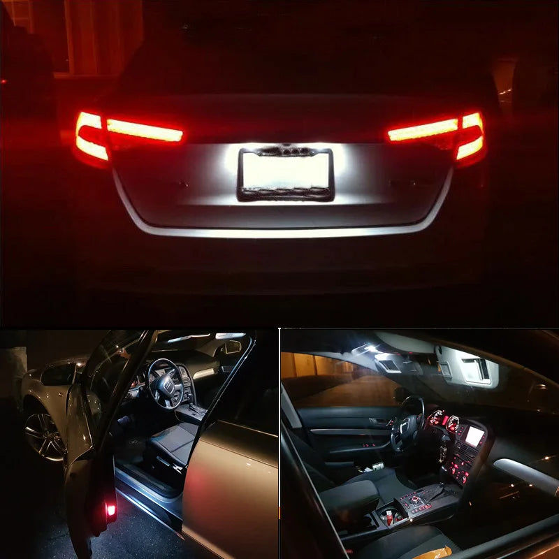 BADEYA 14Pcs Canbus LED Interior Lights Kit For VW Jetta 5 MK5 2006 2007 2008-2010 Dome Map Glove Box Trunk Vanity Mirror Lamp