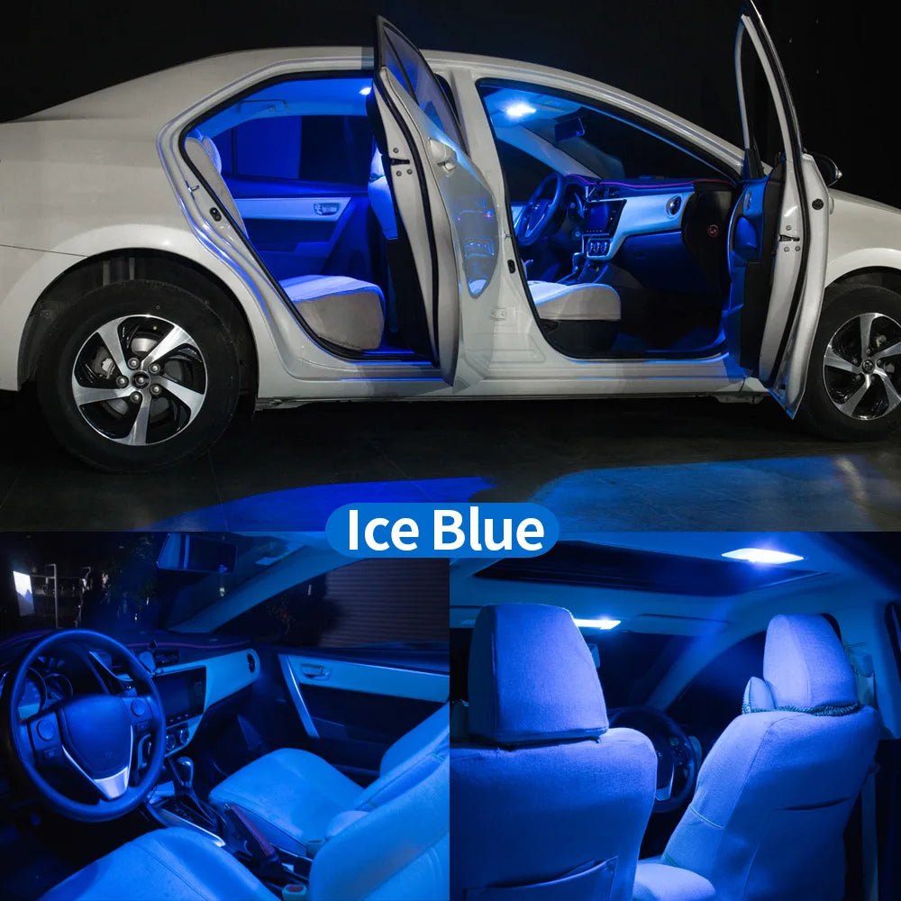 BADEYA 14Pcs Canbus LED Interior Lights Kit For VW Jetta 5 MK5 2006 2007 2008-2010 Dome Map Glove Box Trunk Vanity Mirror Lamp