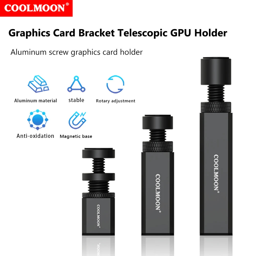 Gen2 Alloy Graphics Card Brace GPU Support Bracket Universal Video Card VGA Stand Graphics Card Holder For ATX/M-ATX/ITX PC Case