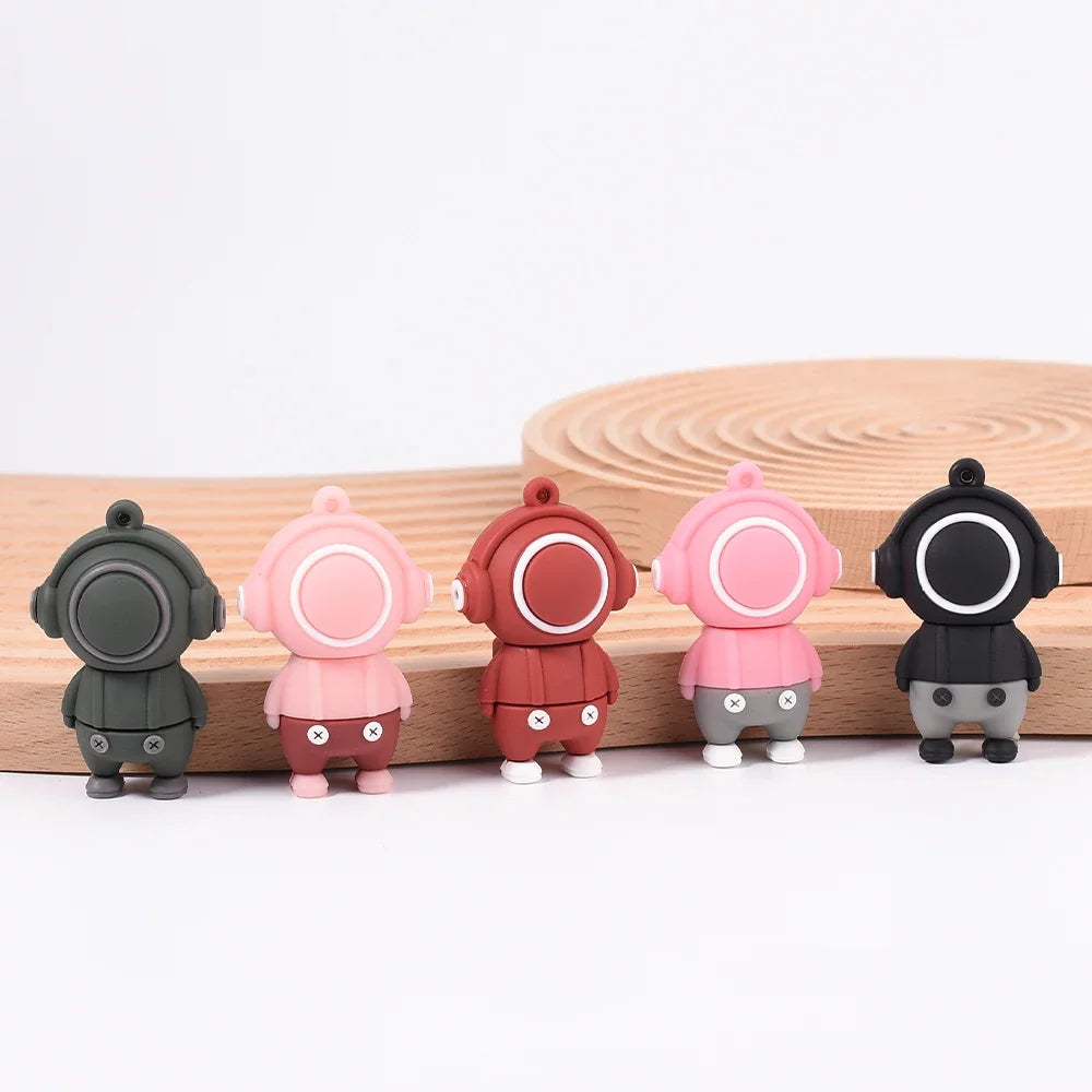 JASTER USB Flash Drive 64GB Cute Cartoon Coffee Cup Music Doll Pen Drive Owl Camera Free Keychain Creative Gift Memory Stick