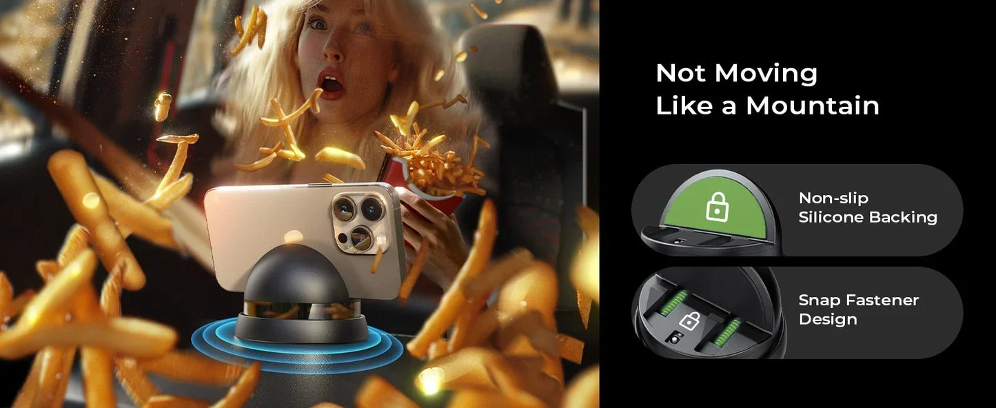 LISEN New Design 2024 360 Rotation Air Vent Phone Stand Folding Dashboard Mobile Phone Holder for Car