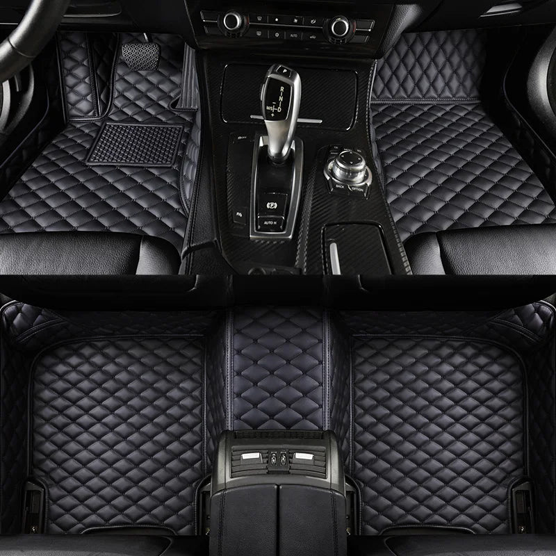 2025 NEW PU Leather Custom Car Floor Mats For Seat Leon 2006~2012 Waterproof Carpets Interior Accessories