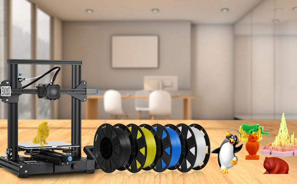 CREALITY 3D 1KG 1.75mm PLA Filament No-Tangling Strong Bonding Dimensional Accuracy +/-0.02mm for Ender 3 V2 all FDM 3D Printer