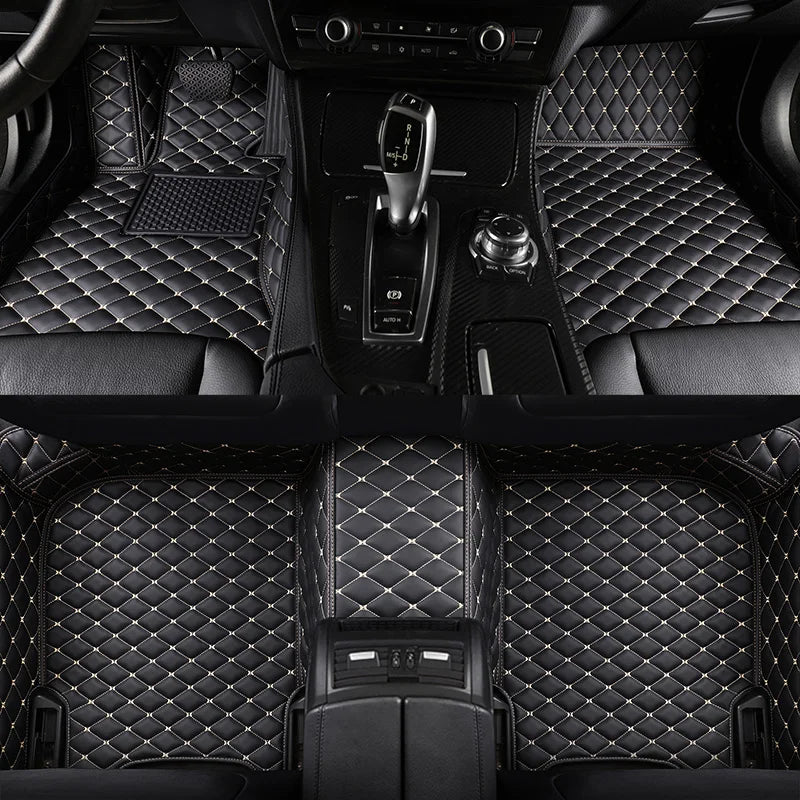 2025 NEW PU Leather Custom Car Floor Mats For Seat Leon 2006~2012 Waterproof Carpets Interior Accessories
