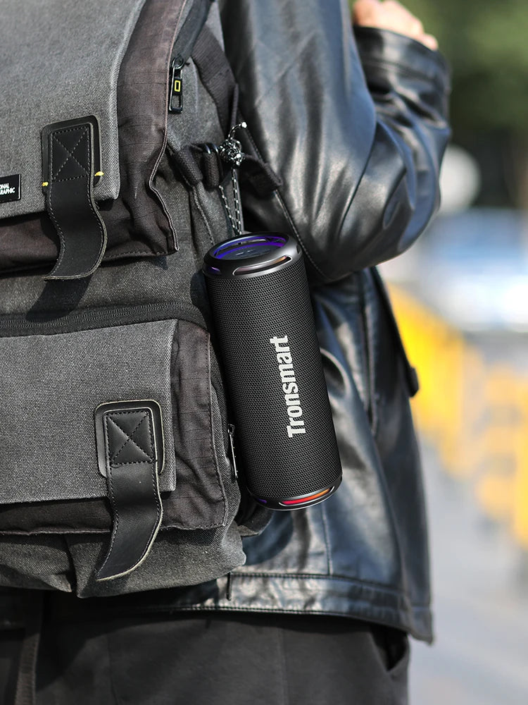 Tronsmart T7 Lite Bluetooth Speaker Enhanced Bass Portable Speaker with 24H Playtime, APP Control, IPX7 Waterproof for Camping