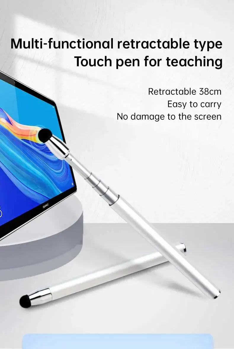 Capacitive Universal Telescopic Stick Smart Stylus Touch Pen Pencil for Touch Screen Devices iPad for Kids Or Eduction