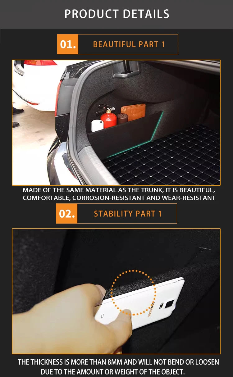 Car Accessories For Chevrolet Malibu 2013~2015 2014 Trunk Storage Partition Multifunction Storage Auto Interior Parts Organizer