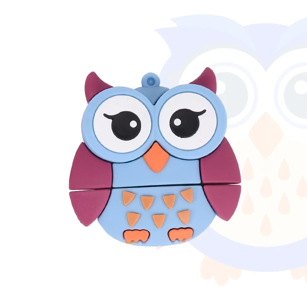 JASTER USB Flash Drive 64GB Cute Cartoon Coffee Cup Music Doll Pen Drive Owl Camera Free Keychain Creative Gift Memory Stick