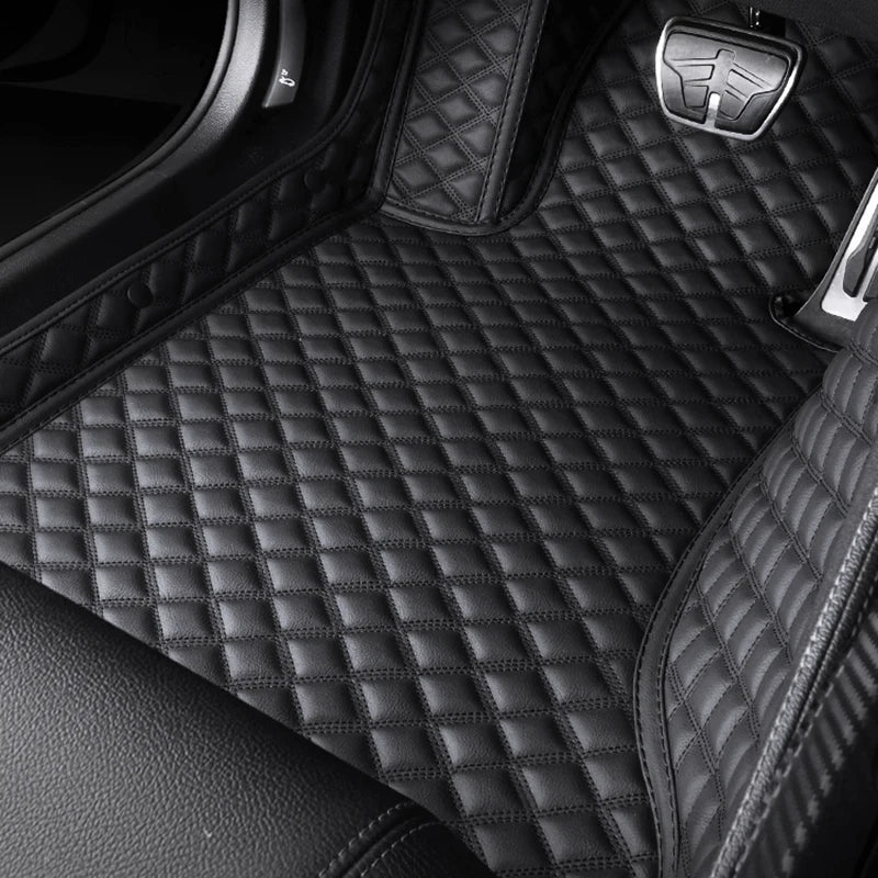 2025 NEW PU Leather Custom Car Floor Mats For Seat Leon 2006~2012 Waterproof Carpets Interior Accessories