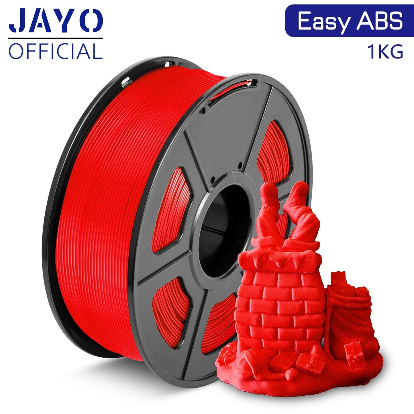 JAYO Easy ABS 3D Printer Filament 1.75mm 1KG ABS 3D Filament Fit Most FDM 3D Printers Excellent Toughness 3D Printing Materials