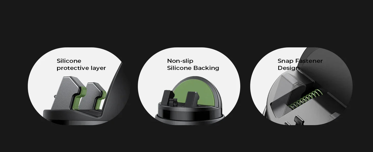 LISEN New Design 2024 360 Rotation Air Vent Phone Stand Folding Dashboard Mobile Phone Holder for Car