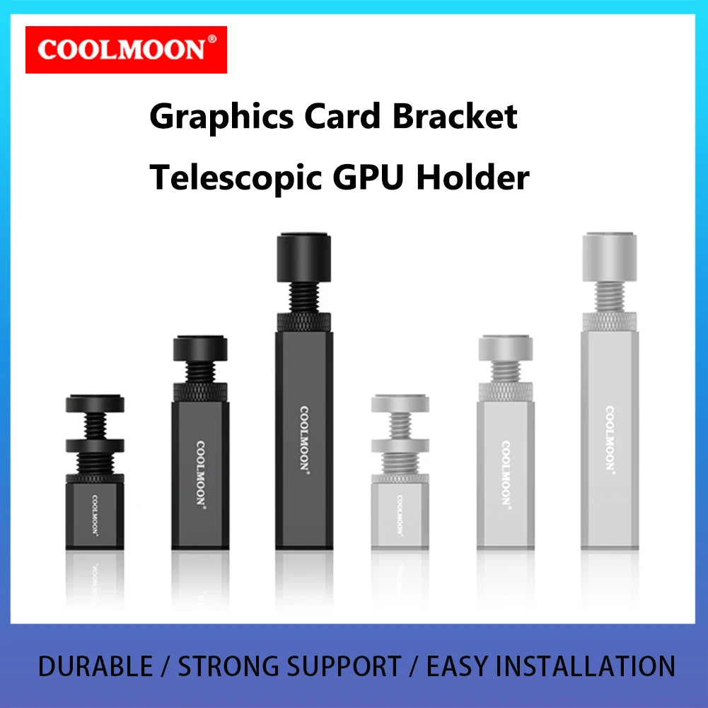 Gen2 Alloy Graphics Card Brace GPU Support Bracket Universal Video Card VGA Stand Graphics Card Holder For ATX/M-ATX/ITX PC Case