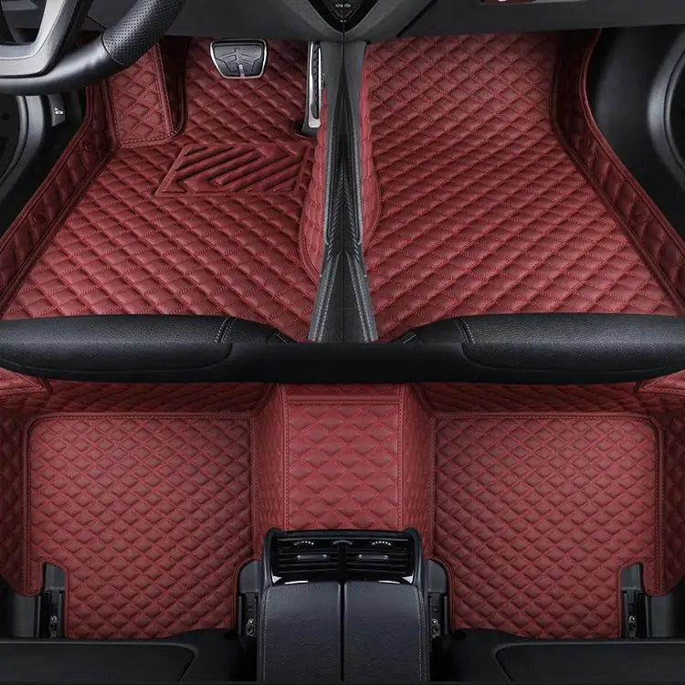 2025 NEW PU Leather Custom Car Floor Mats For Seat Leon 2006~2012 Waterproof Carpets Interior Accessories