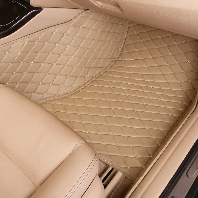 2025 NEW PU Leather Custom Car Floor Mats For Seat Leon 2006~2012 Waterproof Carpets Interior Accessories