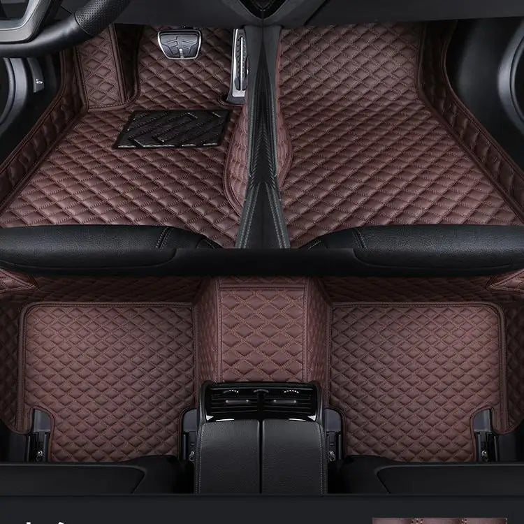 2025 NEW PU Leather Custom Car Floor Mats For Seat Leon 2006~2012 Waterproof Carpets Interior Accessories