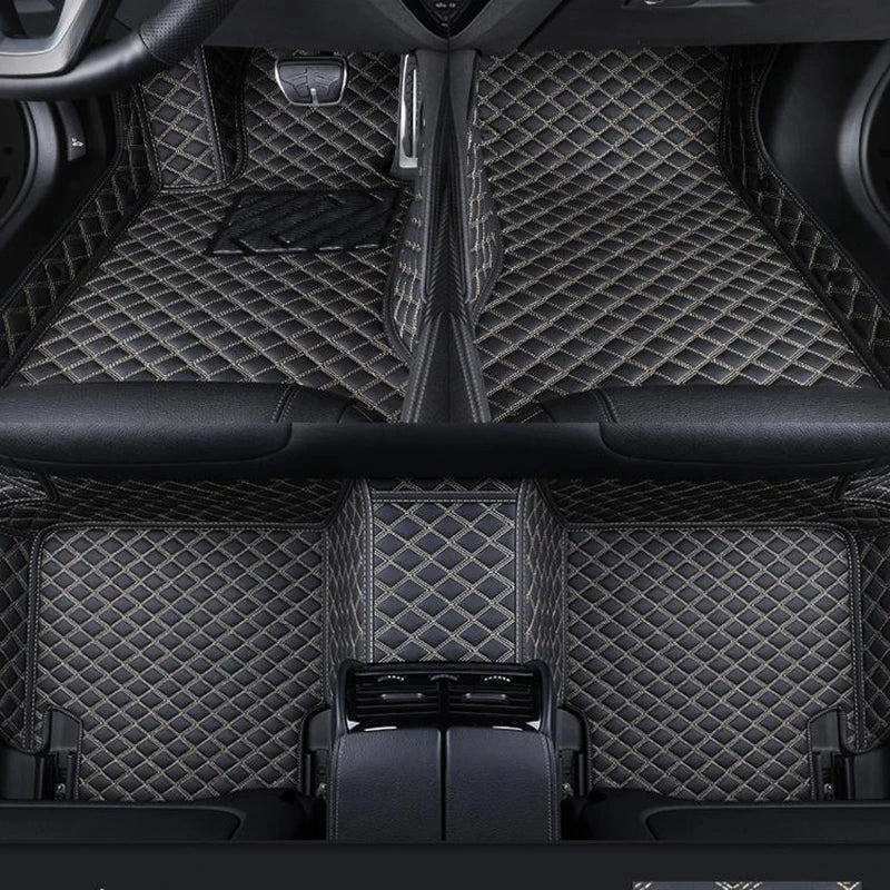 2025 NEW PU Leather Custom Car Floor Mats For Seat Leon 2006~2012 Waterproof Carpets Interior Accessories
