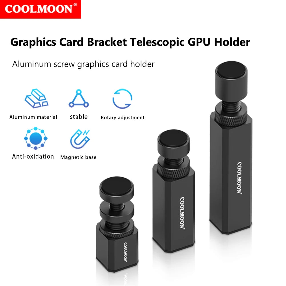Gen2 Alloy Graphics Card Brace GPU Support Bracket Universal Video Card VGA Stand Graphics Card Holder For ATX/M-ATX/ITX PC Case