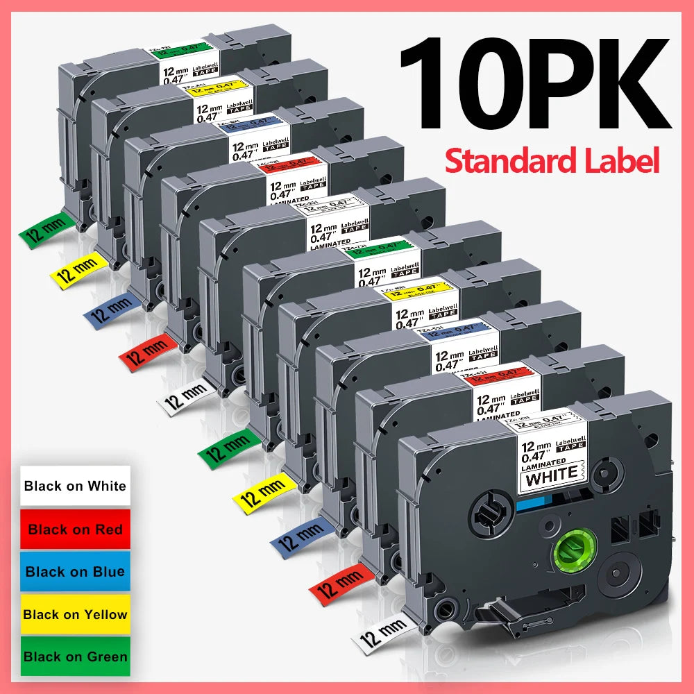 Wireless Label Printer PS100E Portable Auto Cutting Label Maker replace for Brother P-touch Label Machine DIY tze231 Label Tape