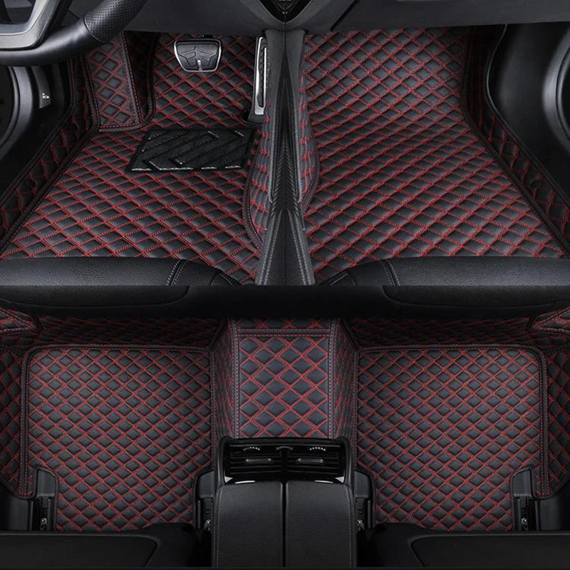 2025 NEW PU Leather Custom Car Floor Mats For Seat Leon 2006~2012 Waterproof Carpets Interior Accessories