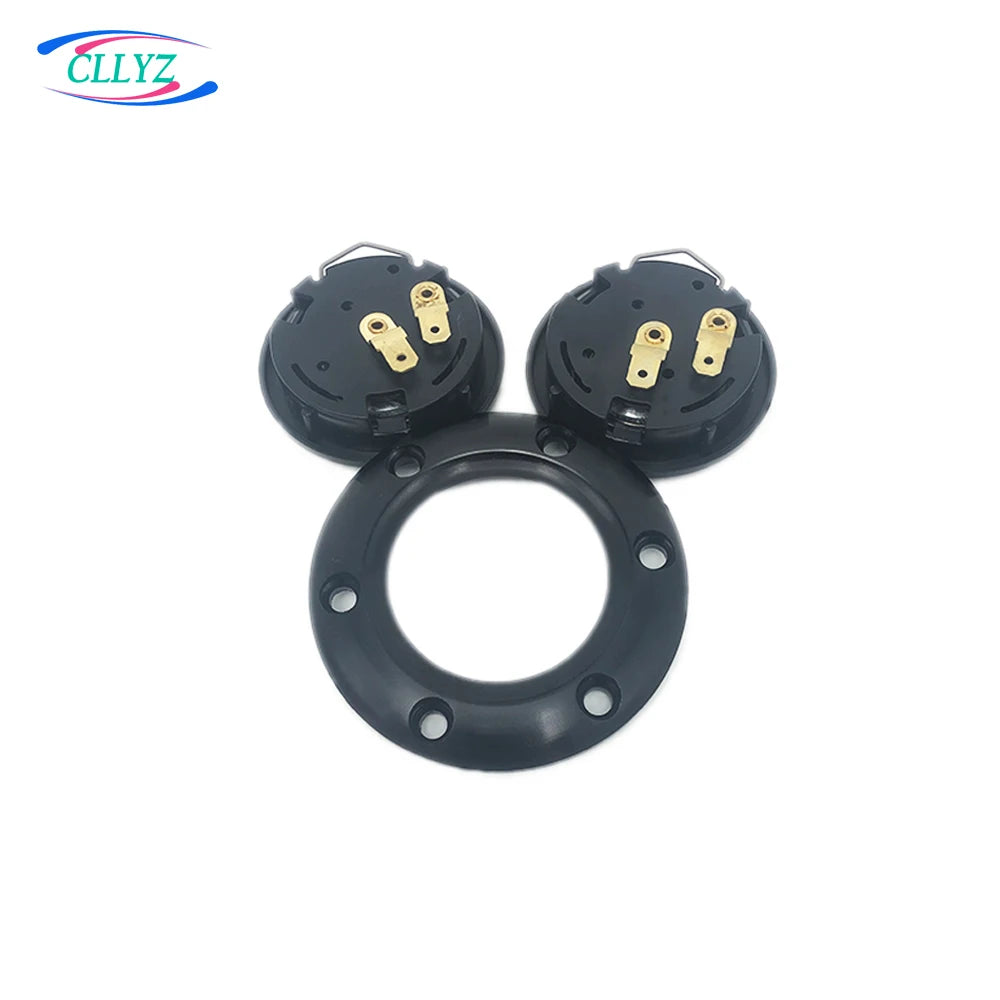 CLLYZ Sports Steering Wheel Horn Button Universal Aluminum Alloy + ABS Racing Style Hornbutton Cover Multi-Style JDW