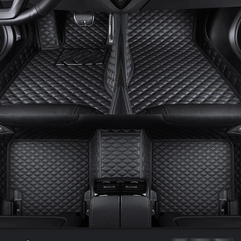 2025 NEW PU Leather Custom Car Floor Mats For Seat Leon 2006~2012 Waterproof Carpets Interior Accessories