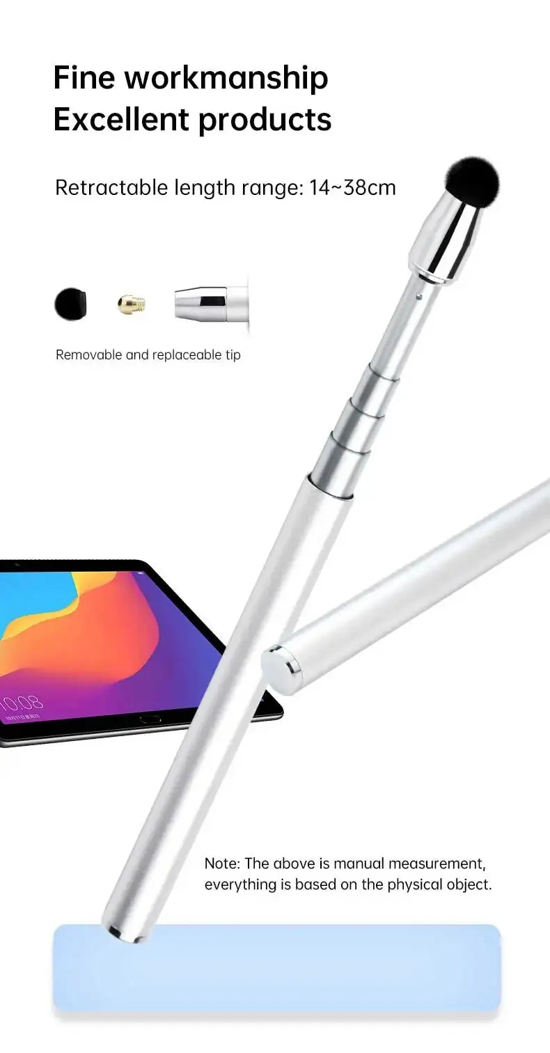 Capacitive Universal Telescopic Stick Smart Stylus Touch Pen Pencil for Touch Screen Devices iPad for Kids Or Eduction