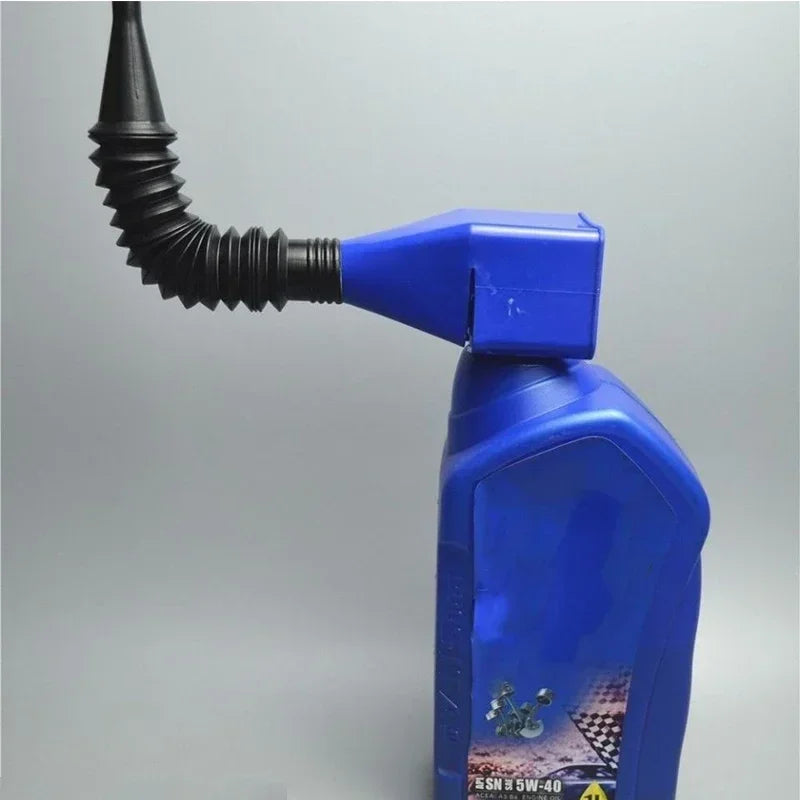 1pc.Foldable Car Motorcycle Refueling Gasoline Engine Oil Funnel Filter Transfer Tool Plastic Snap Spill-Free