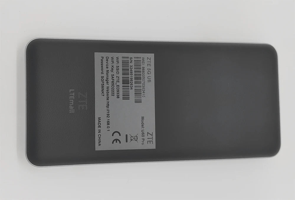 New ZTE U60 Pro MU5250 5G Pocket WIFI Router 5G-A Qualcomm Snapdragon X75 WiFi7 Ulocked Support Lock Band