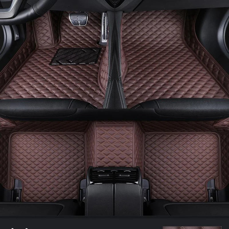 2025 NEW PU Leather Custom Car Floor Mats For Seat Leon 2006~2012 Waterproof Carpets Interior Accessories