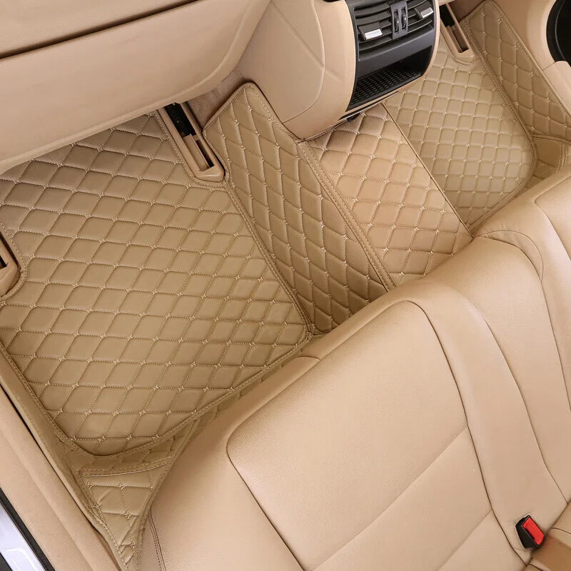 2025 NEW PU Leather Custom Car Floor Mats For Seat Leon 2006~2012 Waterproof Carpets Interior Accessories