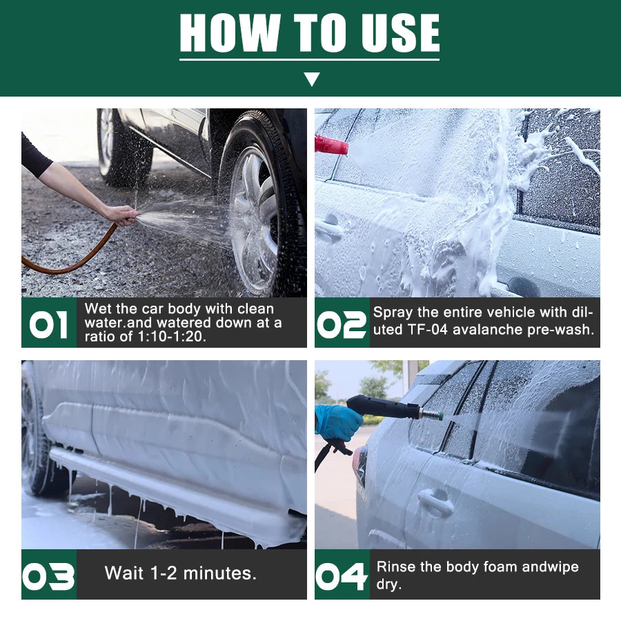Foaming Car Wash Soap (Works with Foam Cannons and Guns or Bucket Washes) Safe for Cars, Trucks, Motorcycles, RVs & More.