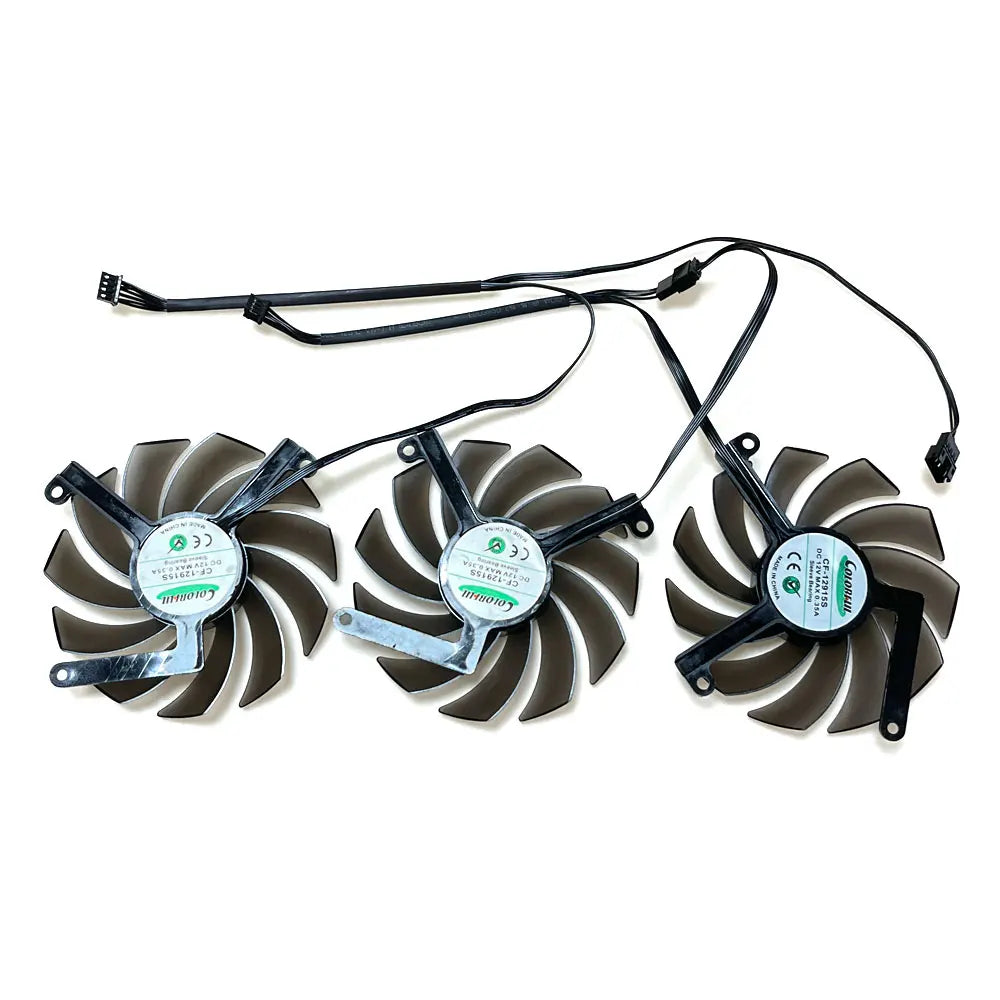 NEW CF-12915S INNO3D RTX 3070、3080 iCHILL X4 FAN,For INNO3D RTX 3070、3070TI、3080、3080TI、3090 iCHILL X4 Video card cooling fan