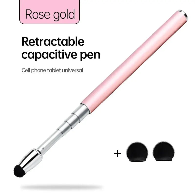 Capacitive Universal Telescopic Stick Smart Stylus Touch Pen Pencil for Touch Screen Devices iPad for Kids Or Eduction