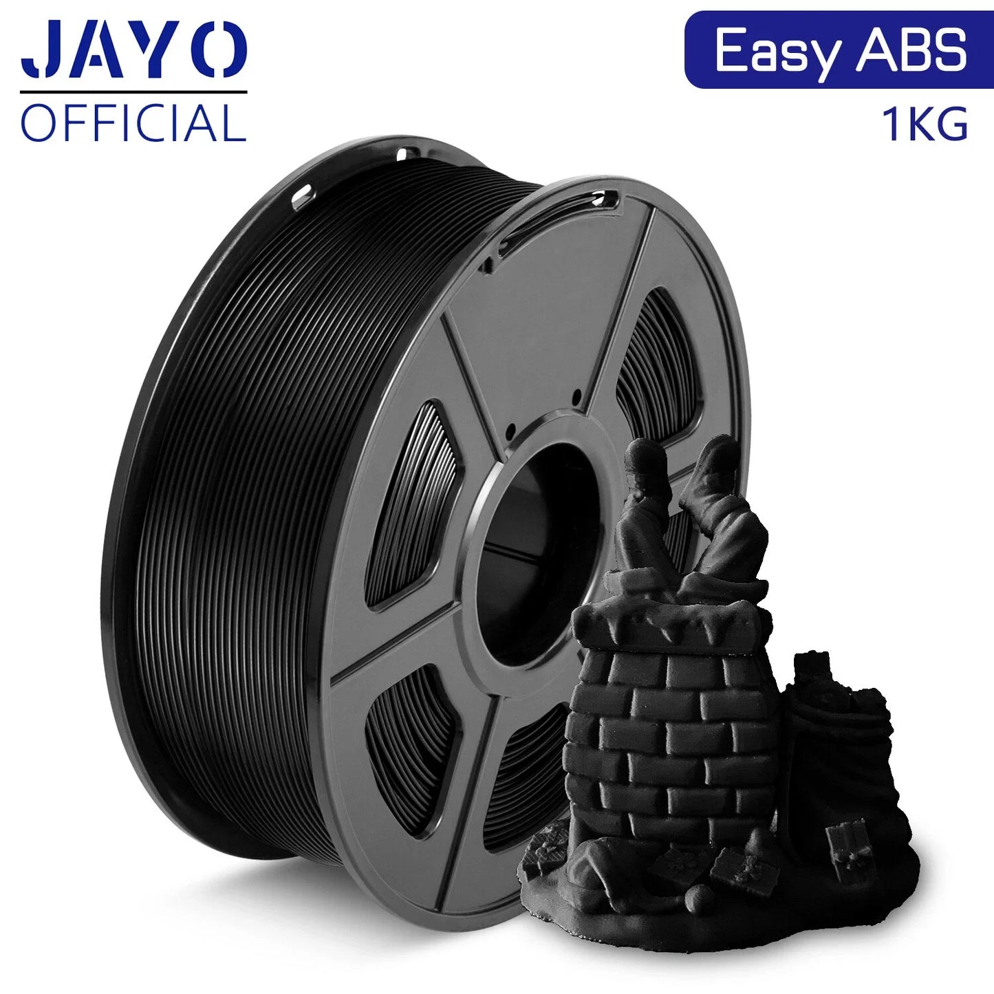 JAYO Easy ABS 3D Printer Filament 1.75mm 1KG ABS 3D Filament Fit Most FDM 3D Printers Excellent Toughness 3D Printing Materials