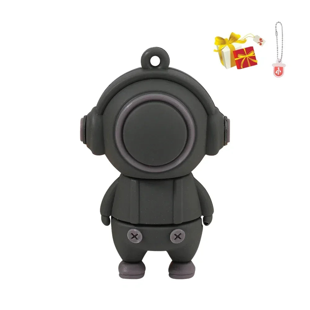 JASTER USB Flash Drive 64GB Cute Cartoon Coffee Cup Music Doll Pen Drive Owl Camera Free Keychain Creative Gift Memory Stick