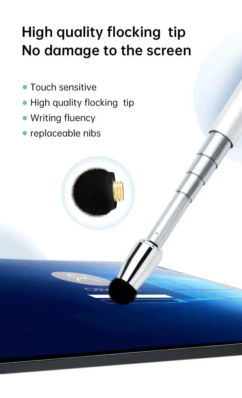 Capacitive Universal Telescopic Stick Smart Stylus Touch Pen Pencil for Touch Screen Devices iPad for Kids Or Eduction