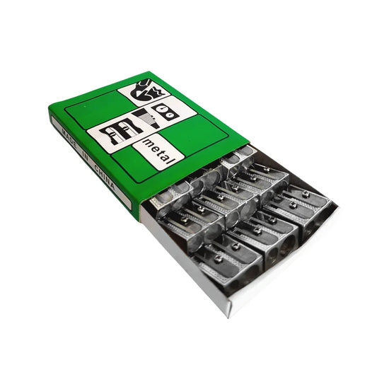 [GD] Box of 12 double-hole metal pencil sharpeners / metal / b8864 / j111