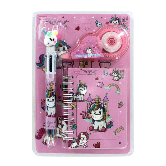 [GD] Small notebook set, correction tape and multi-colored pen + labubu print, variety of colors and models/ 8023