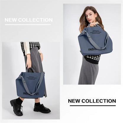 Canvas Tote Bag Colorful Shoulder Crossbody Bag Women'S Messenger Canvas Tote Bag