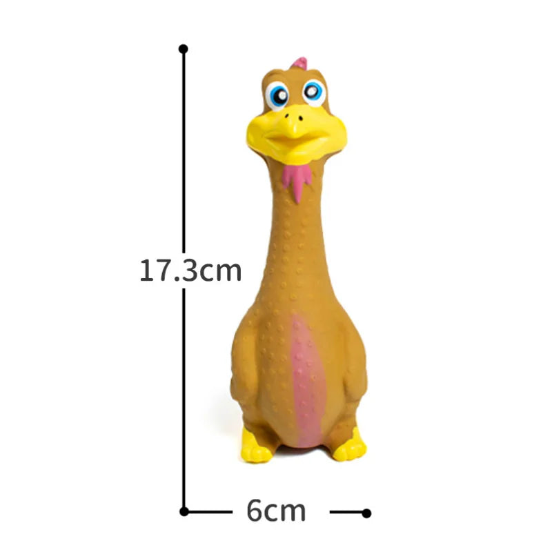 US LOCAL STOCK Hiphoppet 3pcs Hot Sale Latex Screaming Chicken Toys Eco Friendly TPR Pet Squeaky Dog Interactive Play Chew Toys