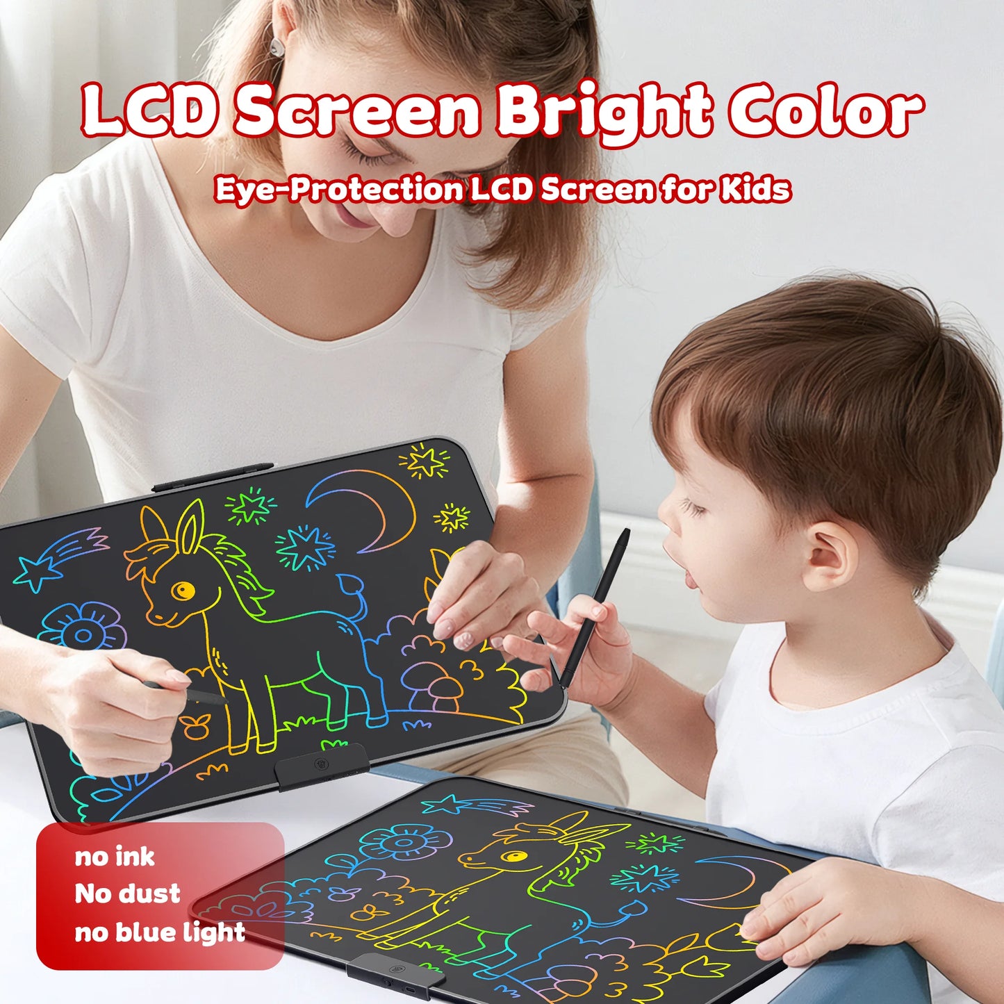 22 Inch Digital Type C Charging LCD Writing Tablet with Erasable Function Drawing Board Graphics Writing Pad for Kids or Adults