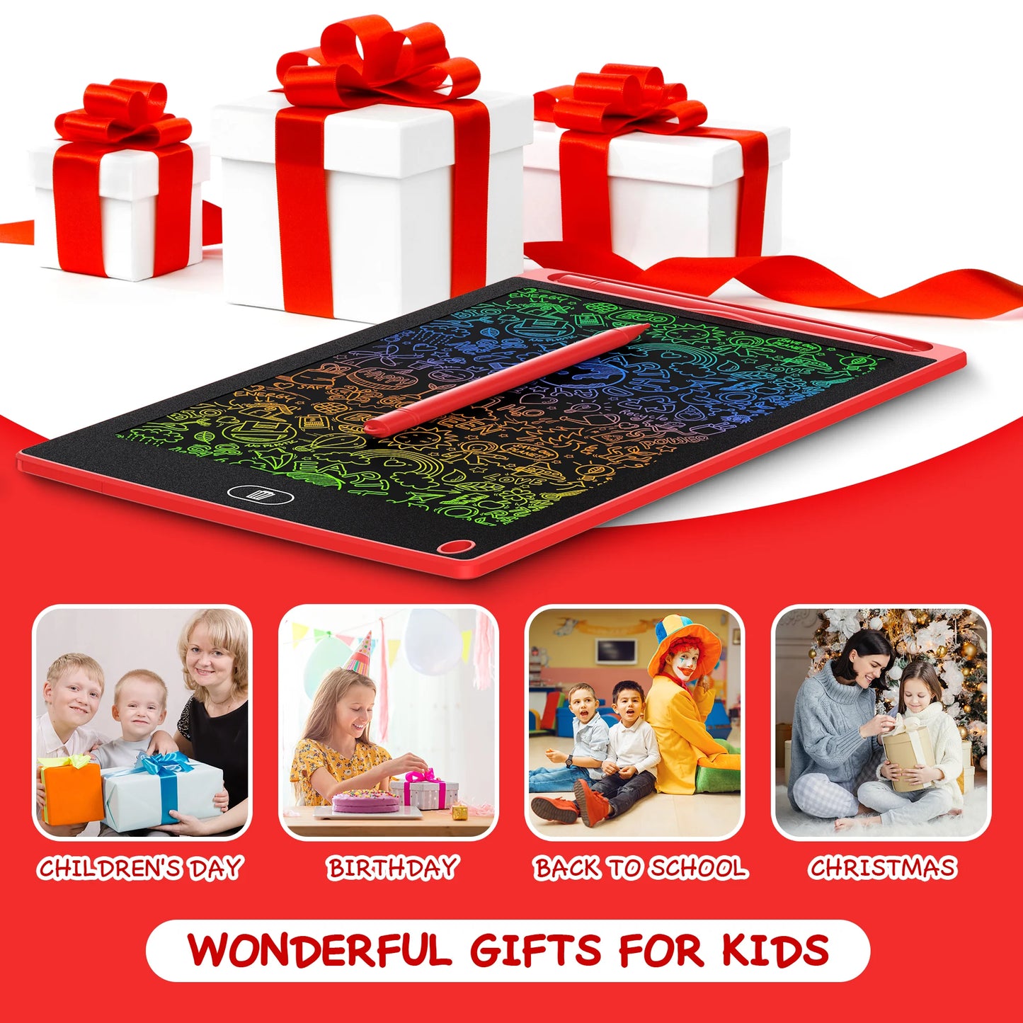 Low-price 8.5 Inch LCD Writing Board Erasable, Reusable and Portable Drawing Tablet with Color Screen Digital Memo Pads